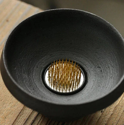 Black and White Ikebana Vase Set